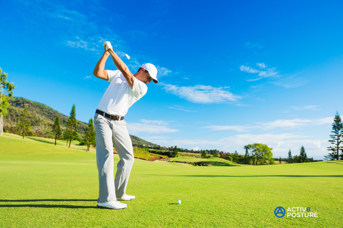 Good posture for golf