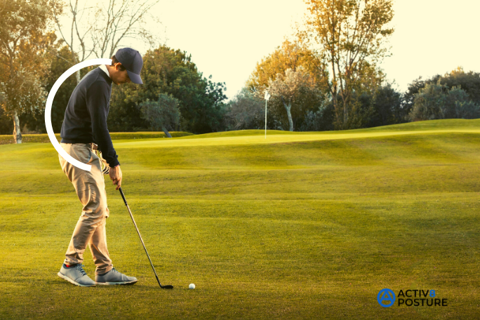 C posture in golf