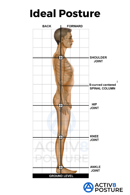 Good posture side view