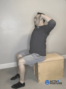Sitting Elbow Curls Exercise Open Position