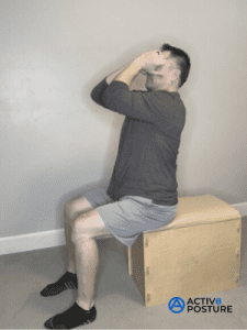 Sitting Elbow Curls Exercise - closed position