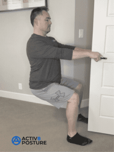 Squat pose exercise
