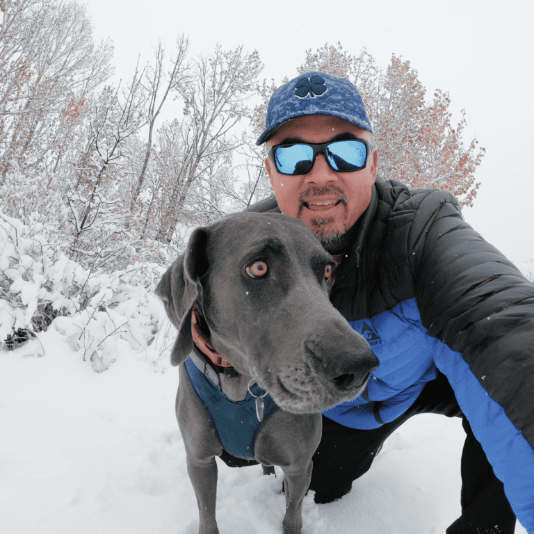 Paul Schell hiking near Boise