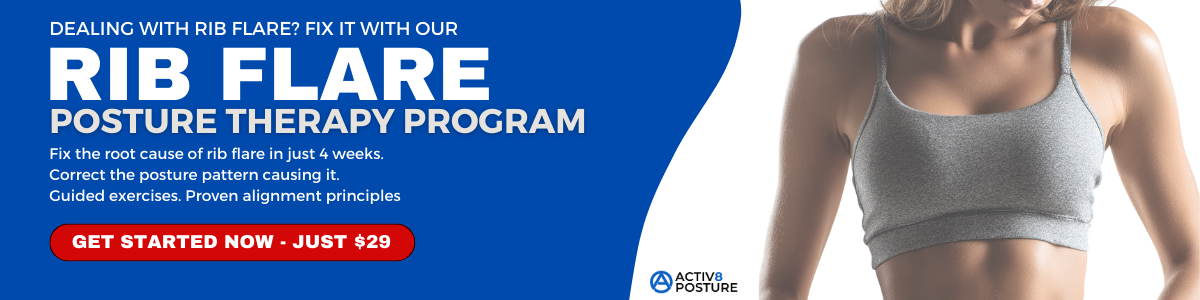 4 week rib flare posture correction program